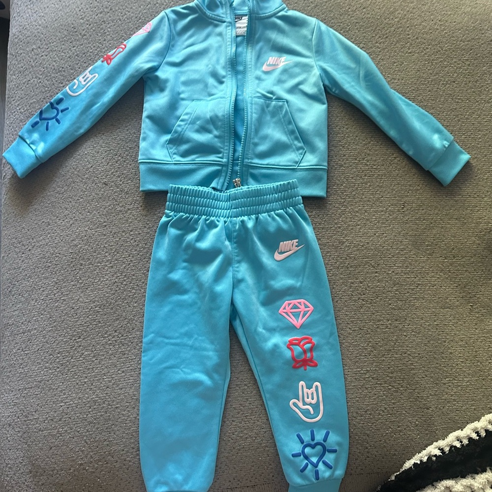 Kids Blue Nike Costume Set